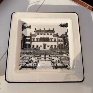 Vintage Ceramic Plate Designed By Brunelli - Made In Italy - 10" x 10"
